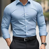 Men's Tailored Button-Up Dress Shirt