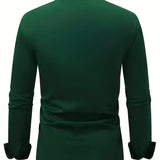 Men's Tailored Button-Up Dress Shirt
