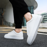 Men's Leather Slip-On Casual Sneakers
