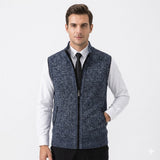 Men's Zip Front Knit Fleece Vest