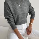 Women's Long Sleeve Turtleneck Knit Sweater