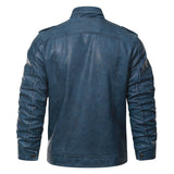 Men's Faux Leather Sherpa Lined Jacket