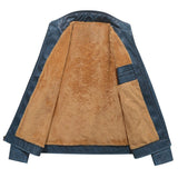 Men's Faux Leather Sherpa Lined Jacket