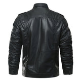 Men's Faux Leather Sherpa Lined Jacket