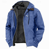 Men's Fleece-Lined Hooded Full-Zip Jacket