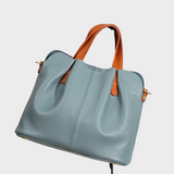 Women's Grey Leather Bag