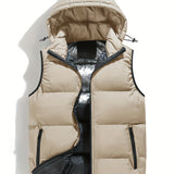 Men's Hooded Quilted Puffer Vest