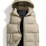 Men's Hooded Quilted Puffer Vest