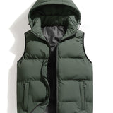 Men's Hooded Quilted Puffer Vest