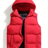 Men's Hooded Quilted Puffer Vest