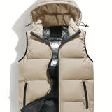 Men's Hooded Quilted Puffer Vest