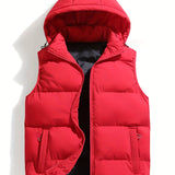 Men's Hooded Quilted Puffer Vest
