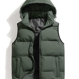 Men's Hooded Quilted Puffer Vest