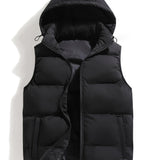 Men's Hooded Quilted Puffer Vest
