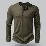 Men's Long Sleeve Henley T-Shirt