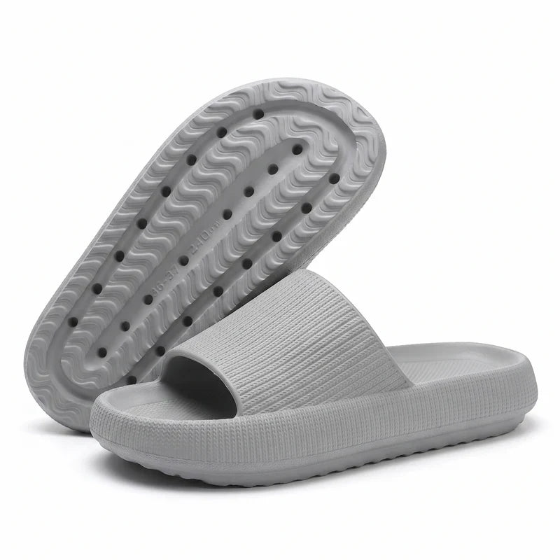 Men's Wide-Fit Cushioned EVA Comfort Slides