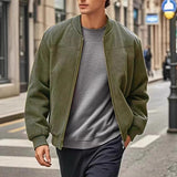 Men's Lightweight Stand-Collar Zip-Up Jacket