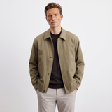 Men's Button Front Overshirt Jacket