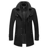 Men's Double Collar Button Coat