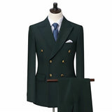 Men's Camel Double-Breasted Two Piece Set