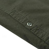 Men's Field-Style Utility Jacket with Stand Collar