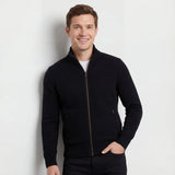 Men's Zip-Up Knit Cardigan