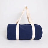 Men's Canvas Barrel Duffel Bag with Shoulder Strap
