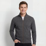 Men's Zip-Up Knit Cardigan