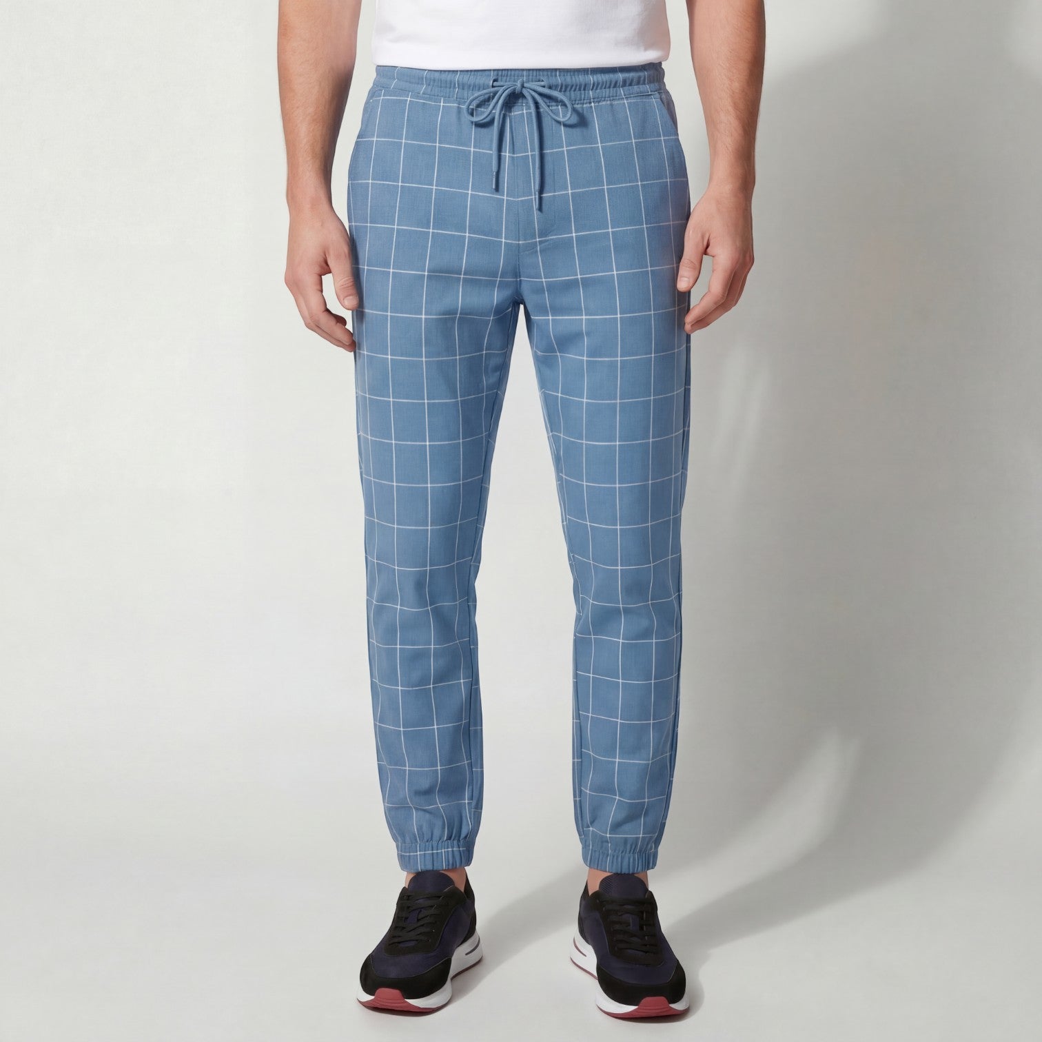 Men's Plaid Cotton Trousers