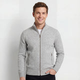 Men's Zip-Up Knit Cardigan