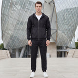 Men's Zip Hoodie and Jogger Tracksuit Set