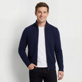 Men's Zip-Up Knit Cardigan