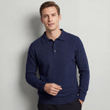 Men's Wool Knit Polo Sweater