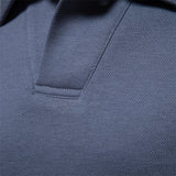 Men's Long Sleeve Knit Polo Shirt