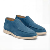 Men's High Suede Moccasins – Retro Minimalist Slip-On