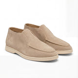Men's High Suede Moccasins – Retro Minimalist Slip-On