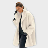 Women's Oversized Open Front Shawl Collar Winter Coat
