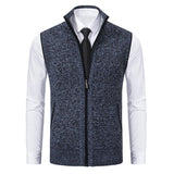 Men's Zip Front Knit Fleece Vest