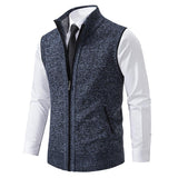 Men's Zip Front Knit Fleece Vest