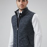 Men's Zip Front Knit Fleece Vest