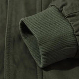 Men's Field-Style Utility Jacket with Stand Collar