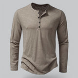 Men's Long Sleeve Henley T-Shirt