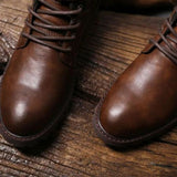 Men's Leather Lace Up Work Boots