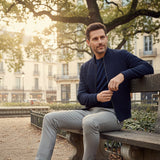 Men's Tailored-Fit Suede Jacket with Lining