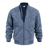 Men's Lightweight Stand-Collar Zip-Up Jacket