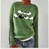 Women's Long Sleeve Fair Isle Knit Sweater