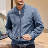Men's Lightweight Stand-Collar Zip-Up Jacket