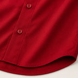 Men's Tailored Long Sleeve Shirt with Point Collar