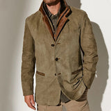 Men's Vintage Button Blazer Jacket