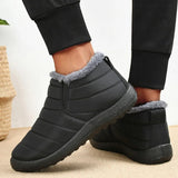 Men's Fleece Lined Slip-On Winter Shoes